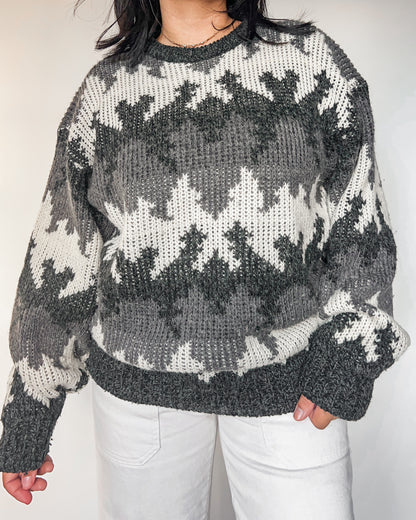 Grey Toned Knitted Sweater