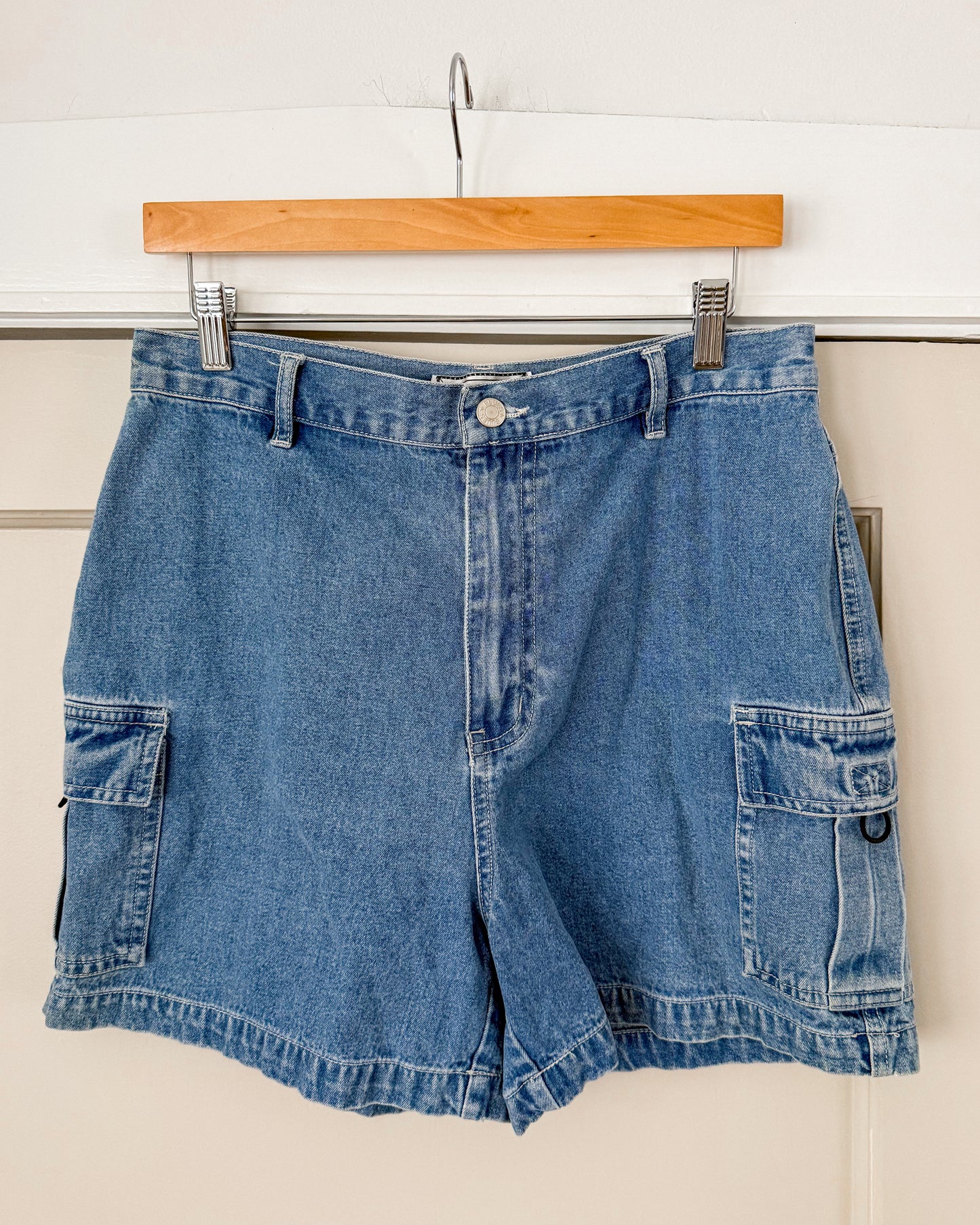 Vintage Chandra Cargo Denim Shorts