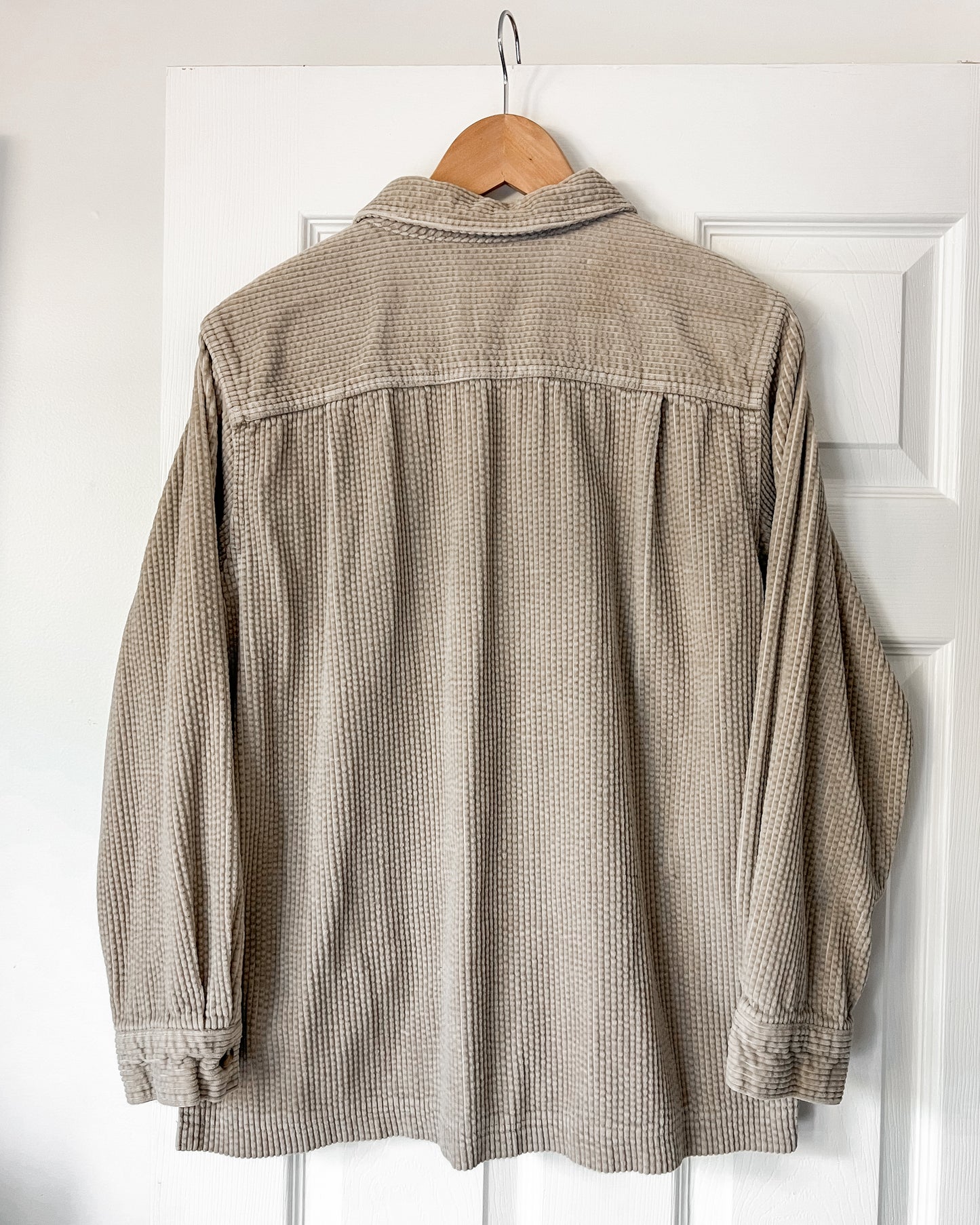 L.L. Bean Beige Corduroy Shirt