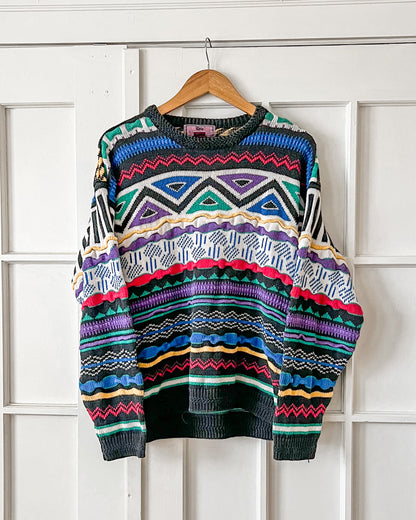 Colorful Coogi Style Sweater