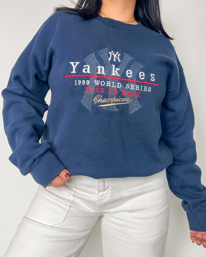 Lee Yankees Navy Crewneck