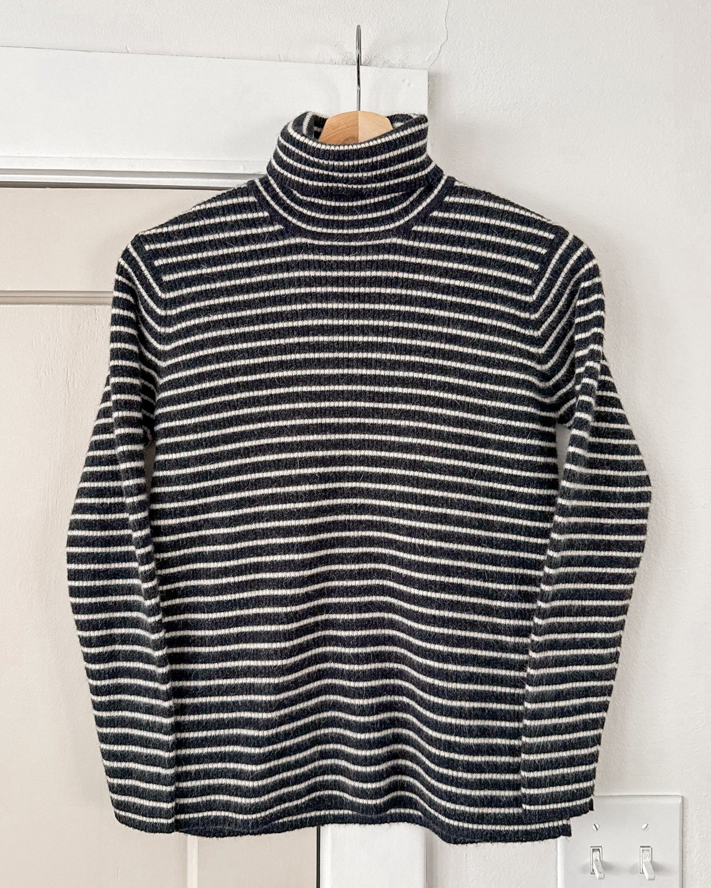Striped Turtleneck Sweater