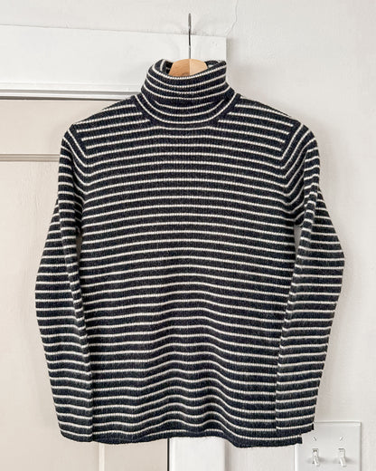 Striped Turtleneck Sweater