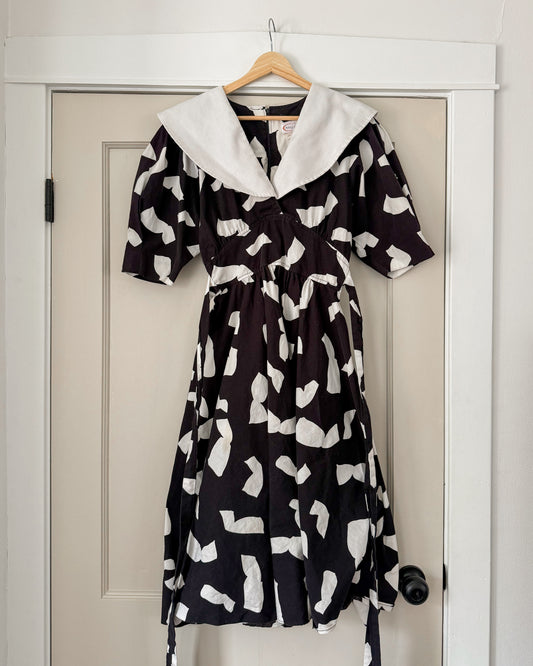 80’s Black & White Dress