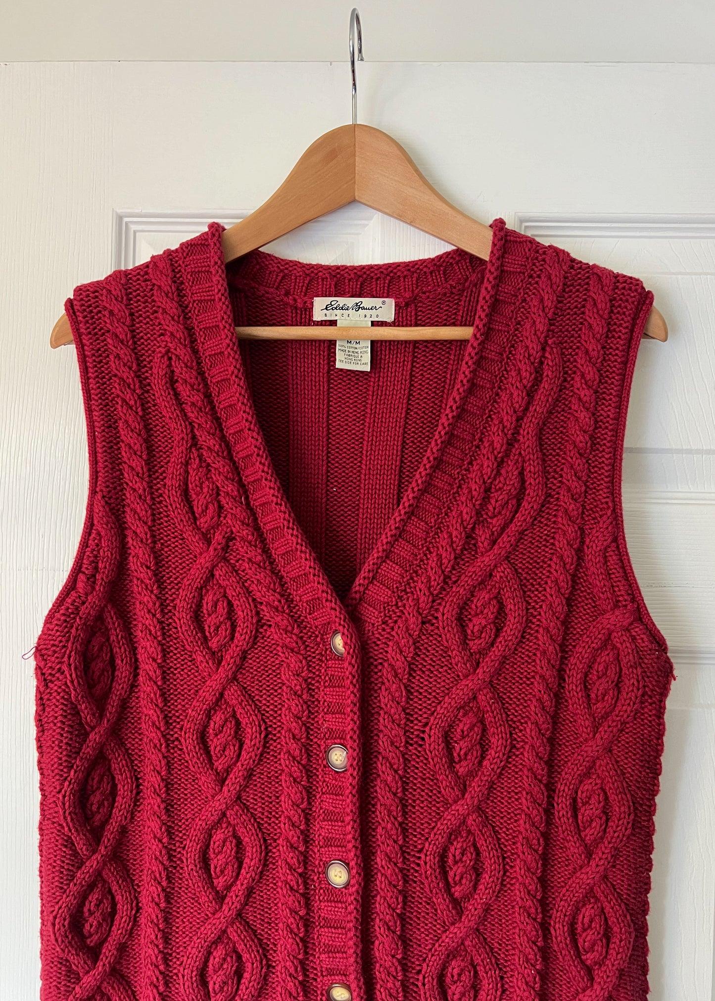 Eddie Bauer Red Knitted Vest