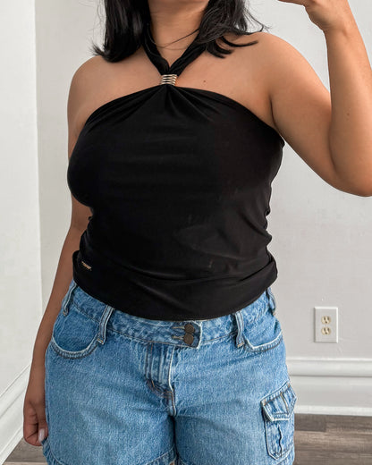 Nine West Black Halter Top
