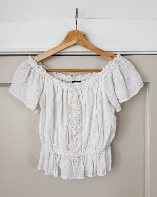 Angie Eyelet Top