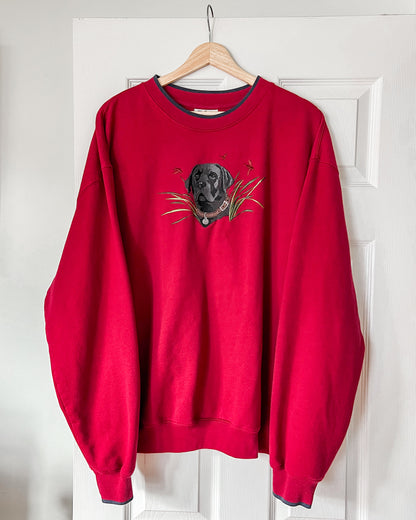 Embroidered Dog Crewneck