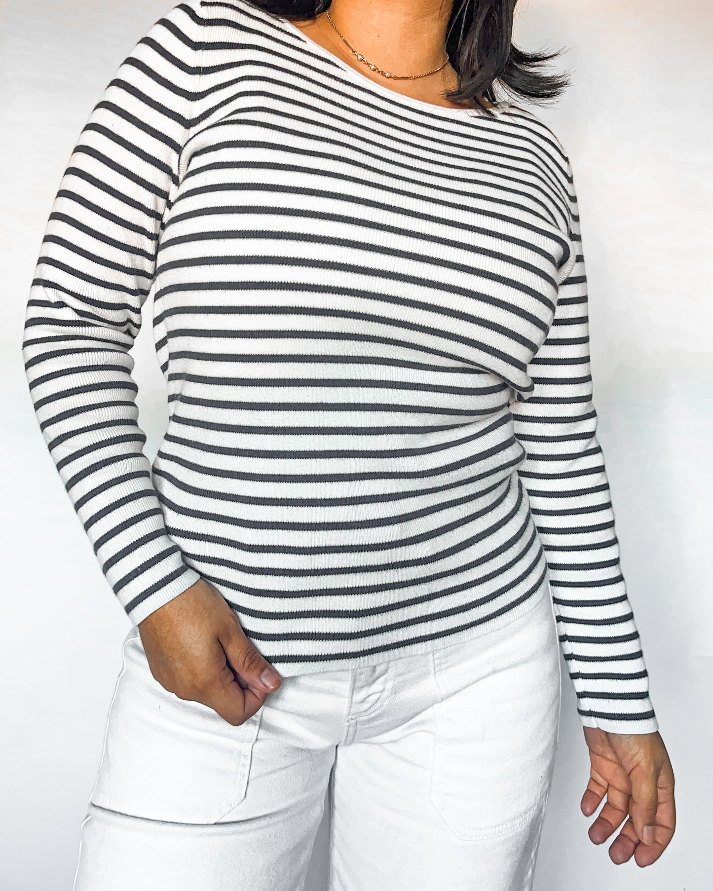 L.L. Bean Striped Long Sleeve Shirt
