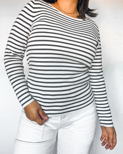 L.L. Bean Striped Long Sleeve Shirt
