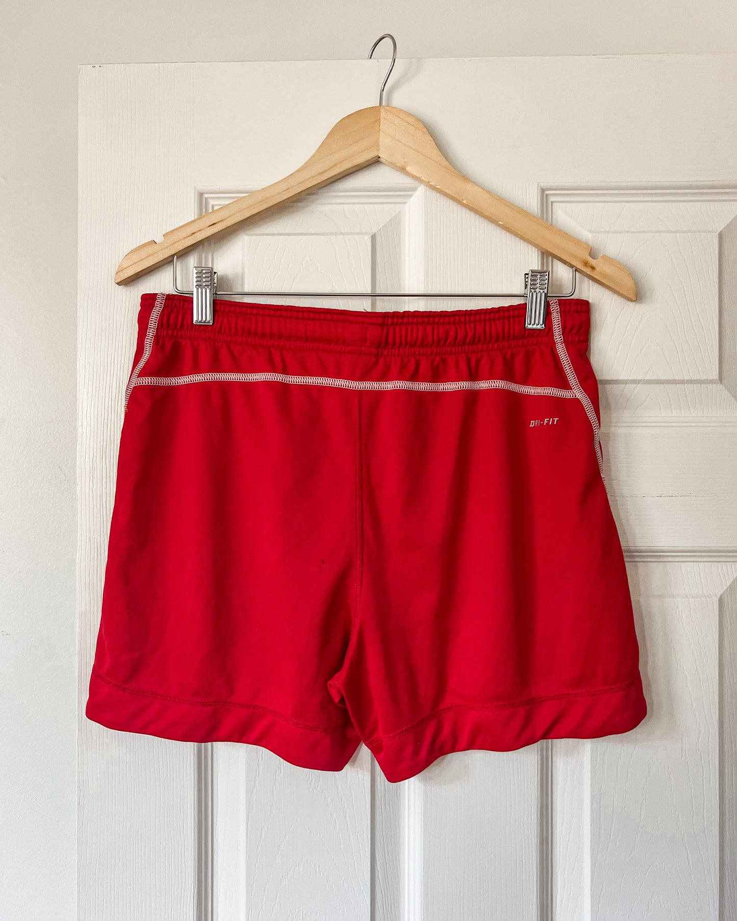 Nike Red And White Shorts