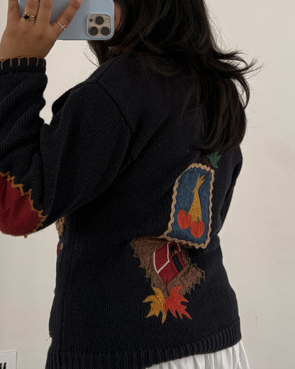 90’s Fall Cardigan Knitted Sweater