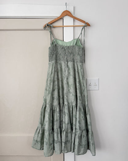 Lulus Sage Green Tie Dress