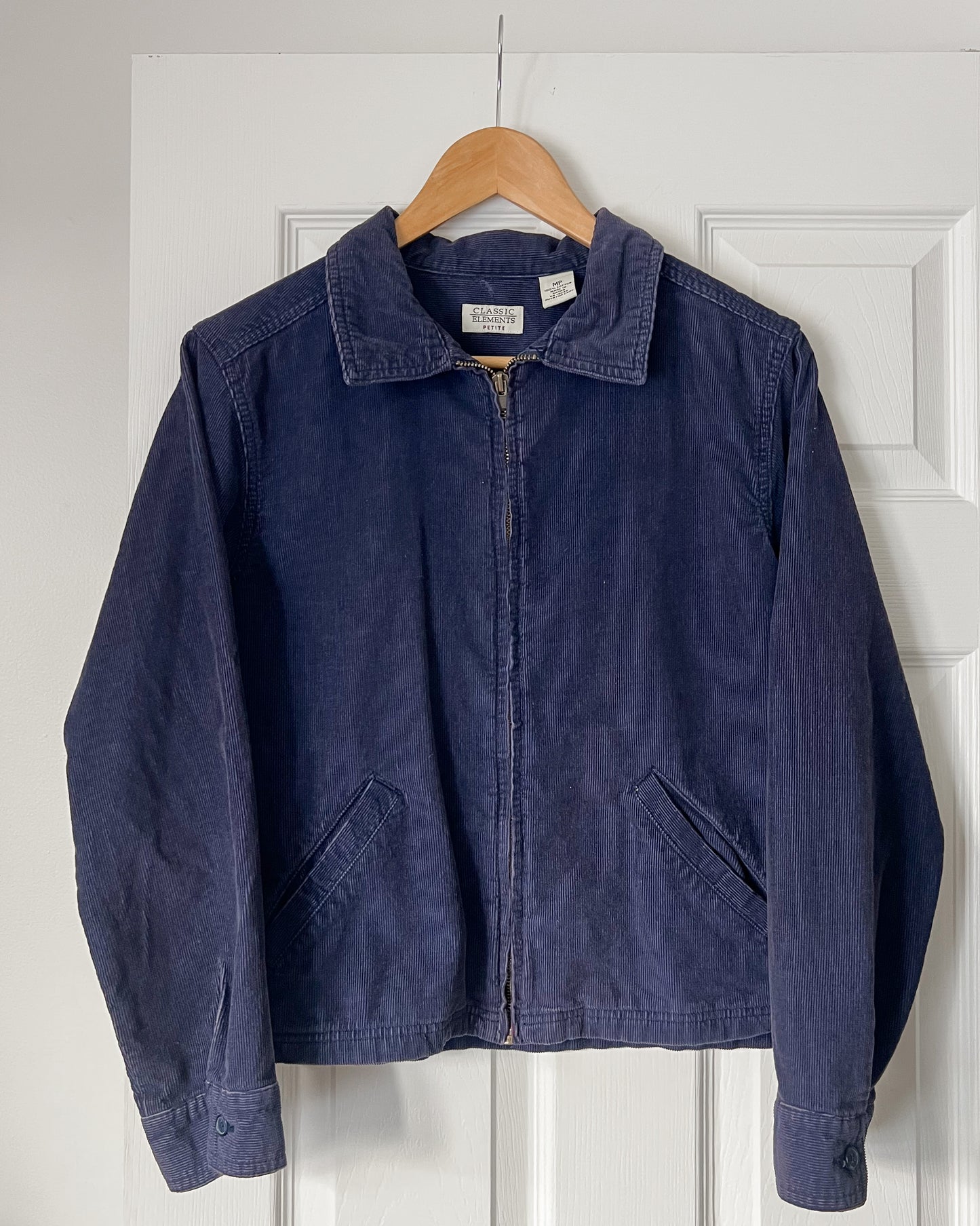 Navy Micro Corduroy Jacket