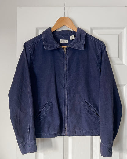 Navy Micro Corduroy Jacket