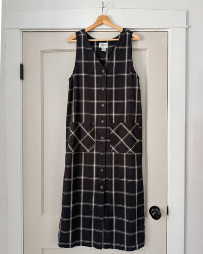 2001 Plaid Linen Dress