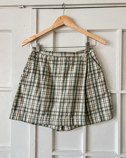 Plaid Mini Skort