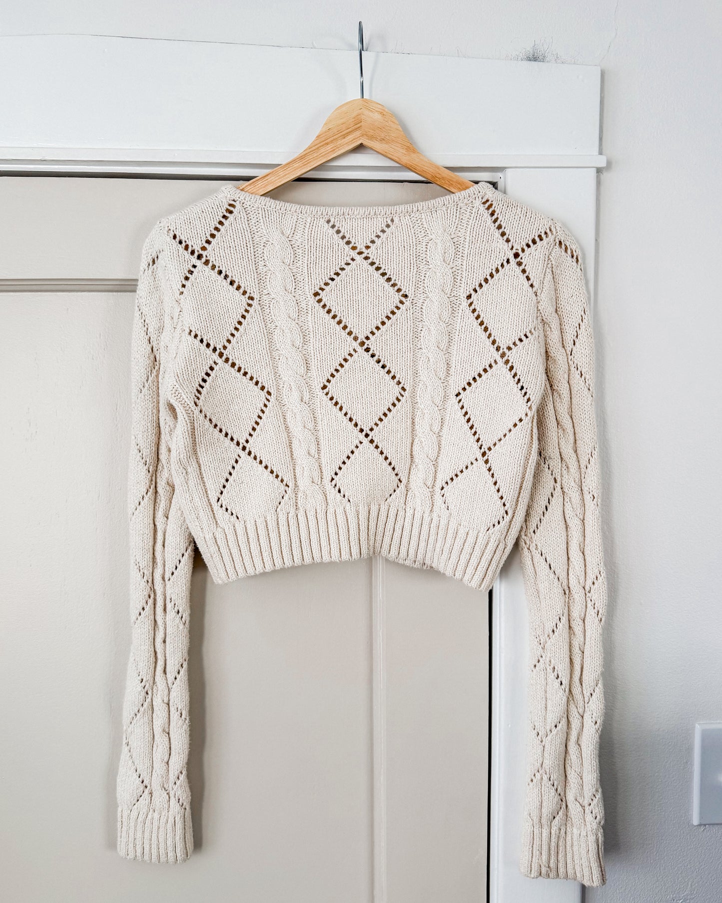 Cropped Knitted Sweater