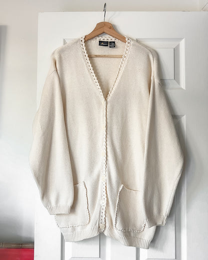 Lizsport Cream Knitted Cardigan