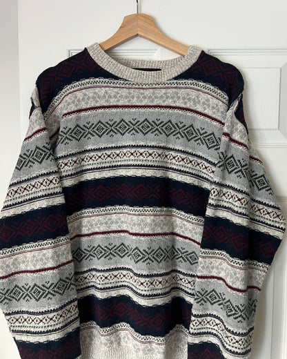 Vintage Striped Knitted Sweater