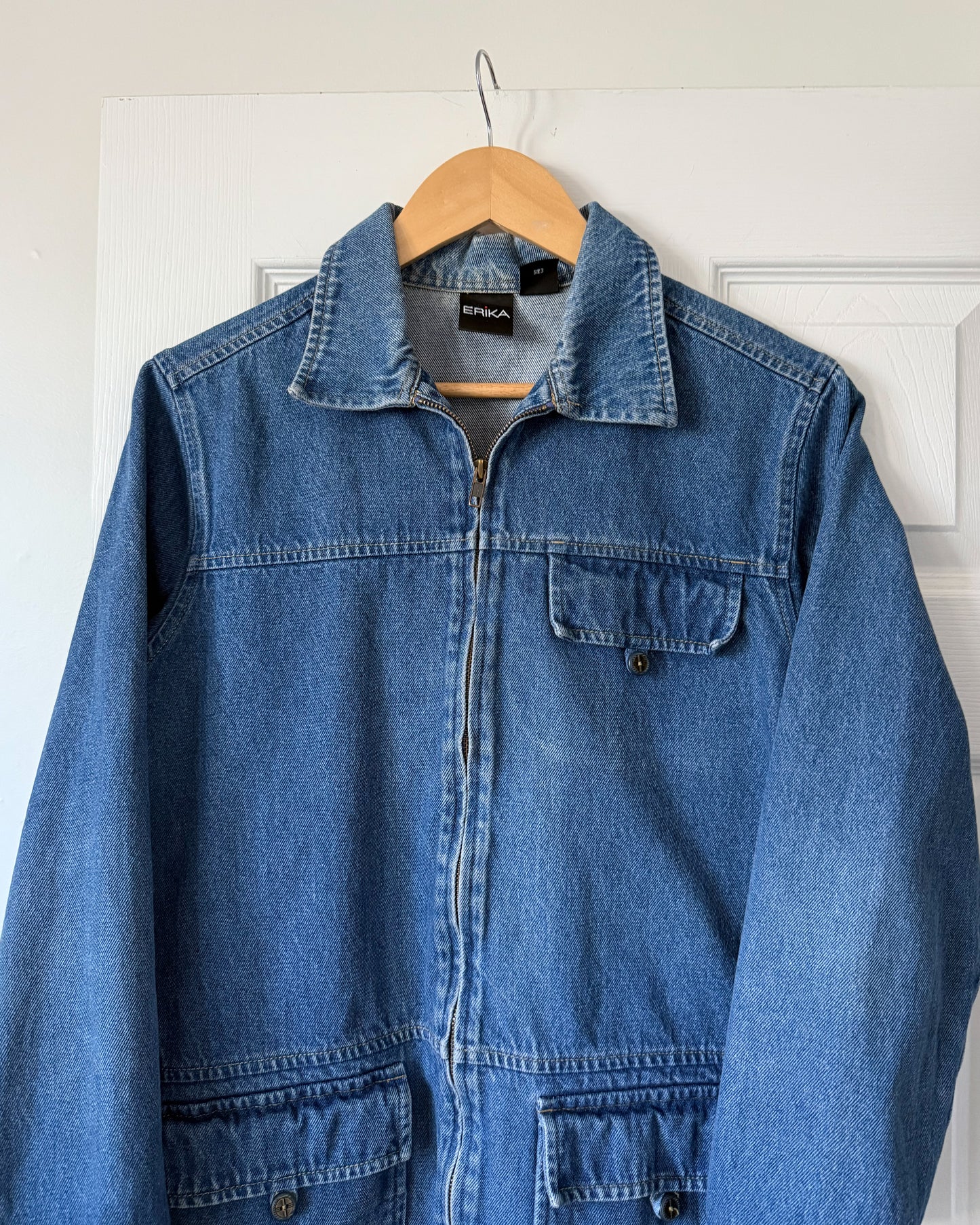Erika Denim Zip Up Jacket