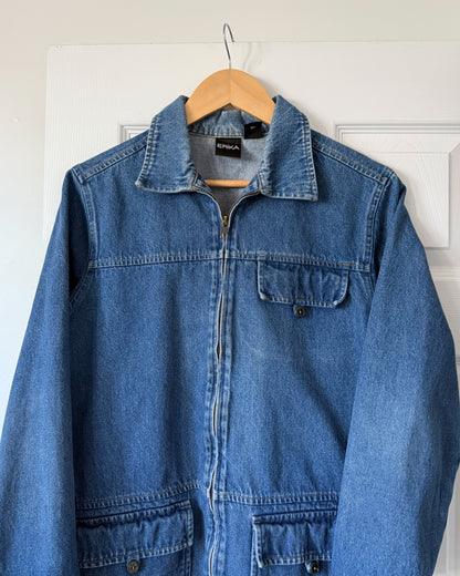 Erika Denim Zip Up Jacket