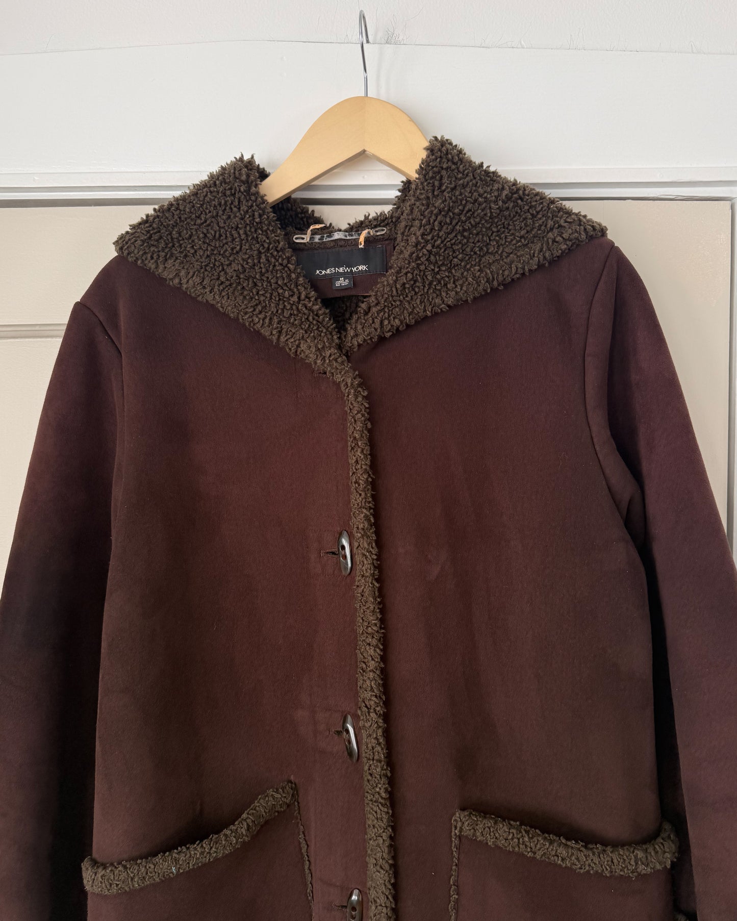 Jones NY 90’s Faux Suede Coat