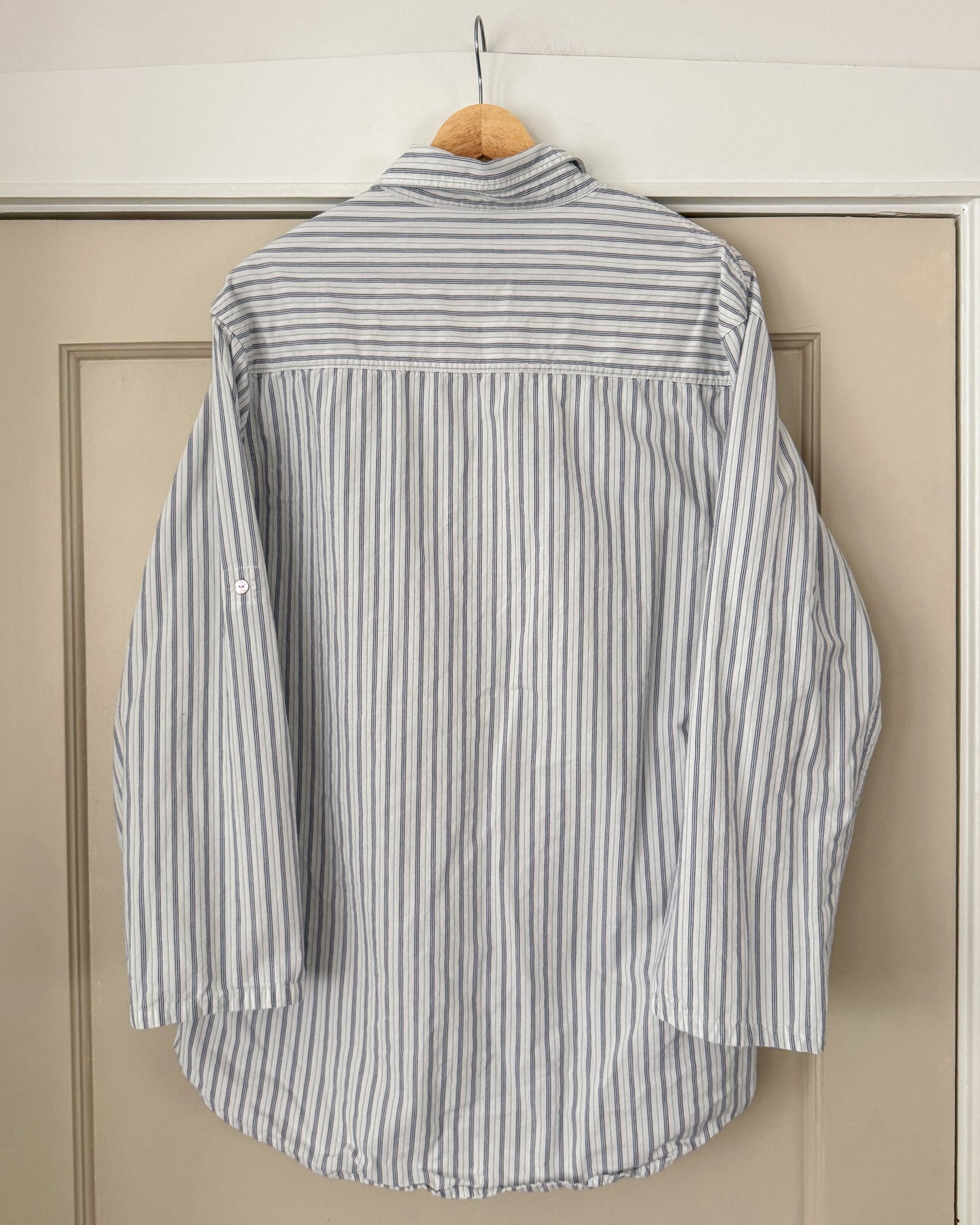 Cotton Striped Button Up Shirt