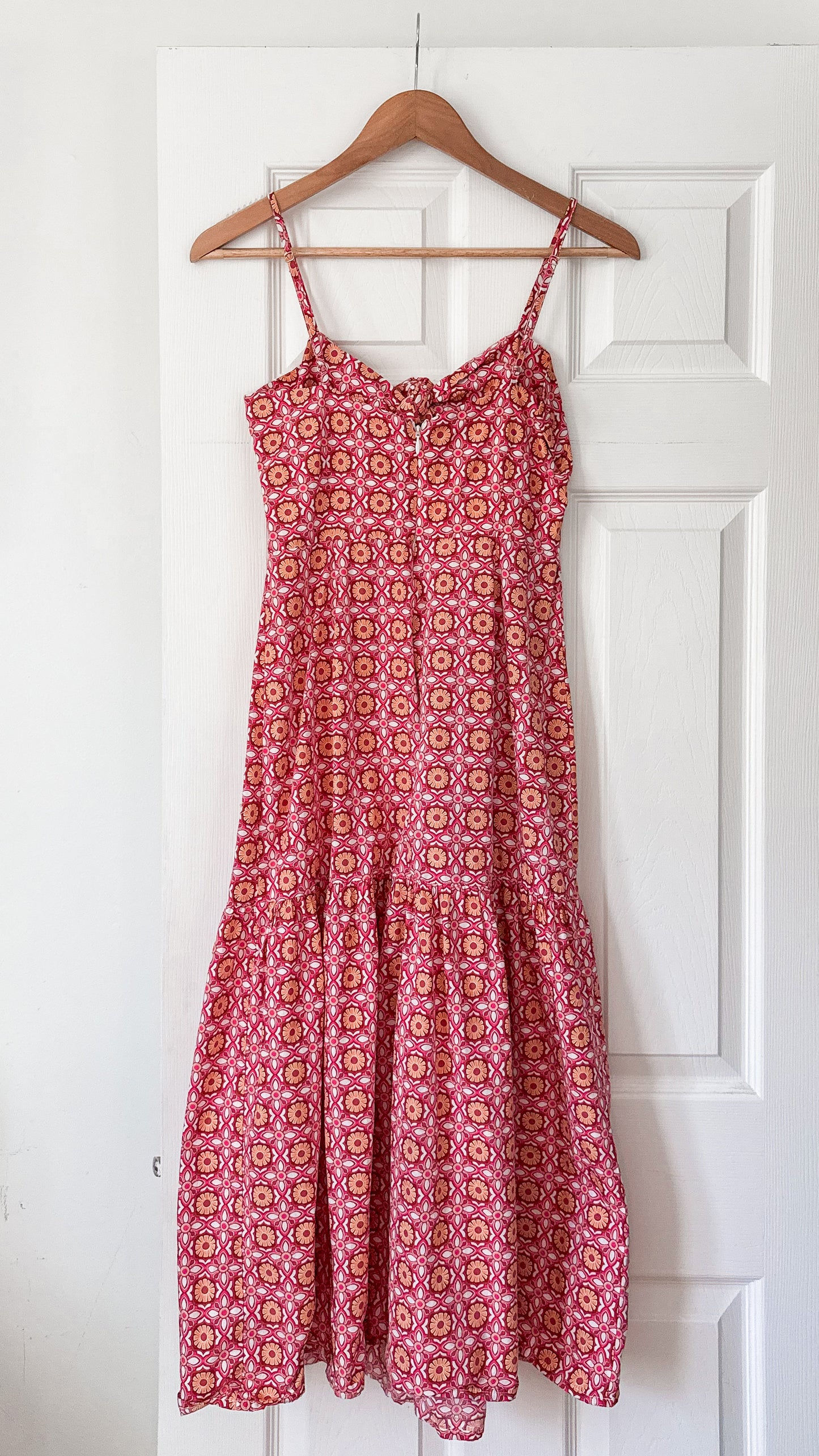 Pink Graphic Maxi Dress