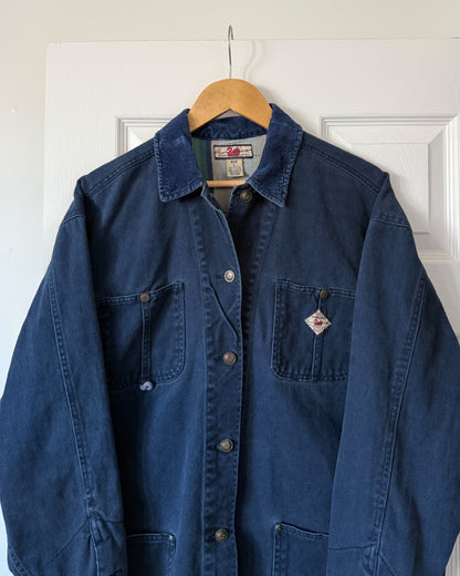 Vintage Navy Corduroy Collar Button Up