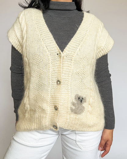 Hand Knitted Koala Vest