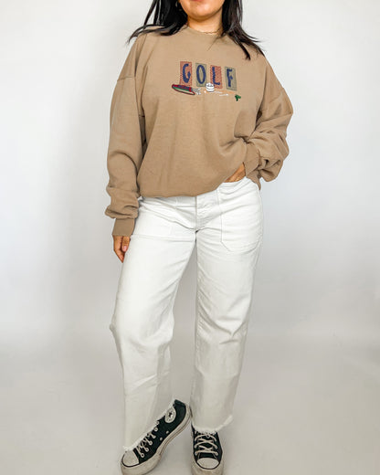 Brown Golf Crewneck