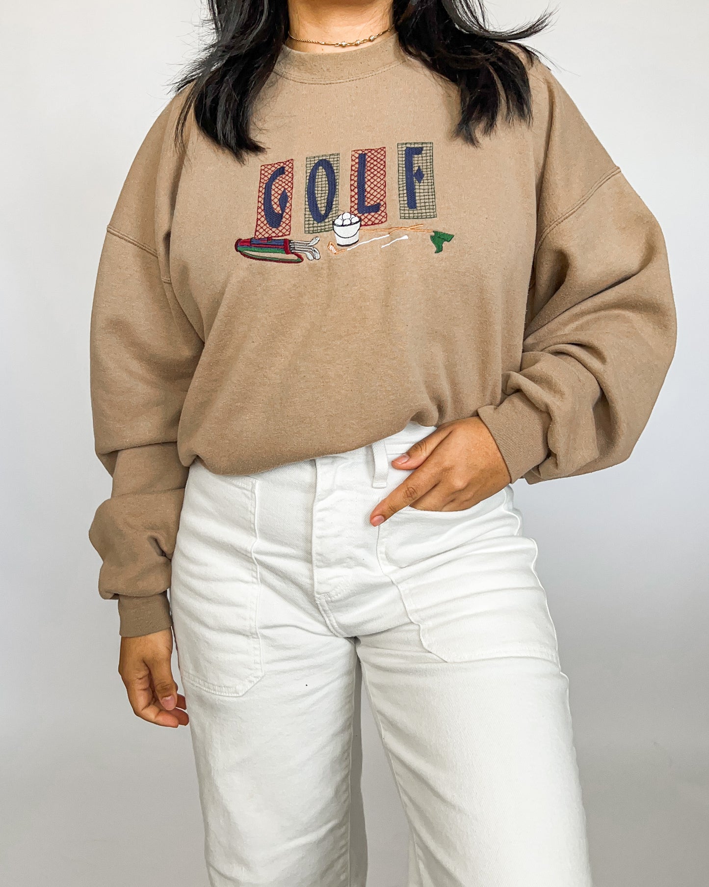 Brown Golf Crewneck