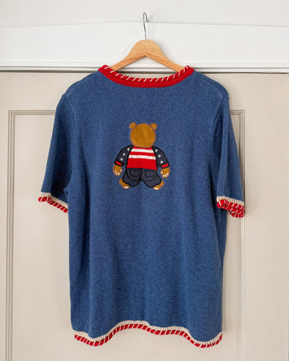 Vintage Bear Knitted Top