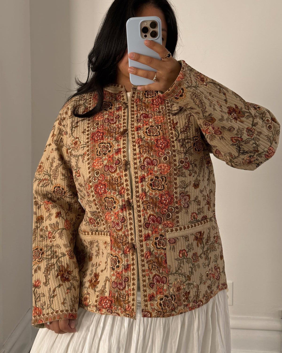 90’s Floral Quilt Jacket