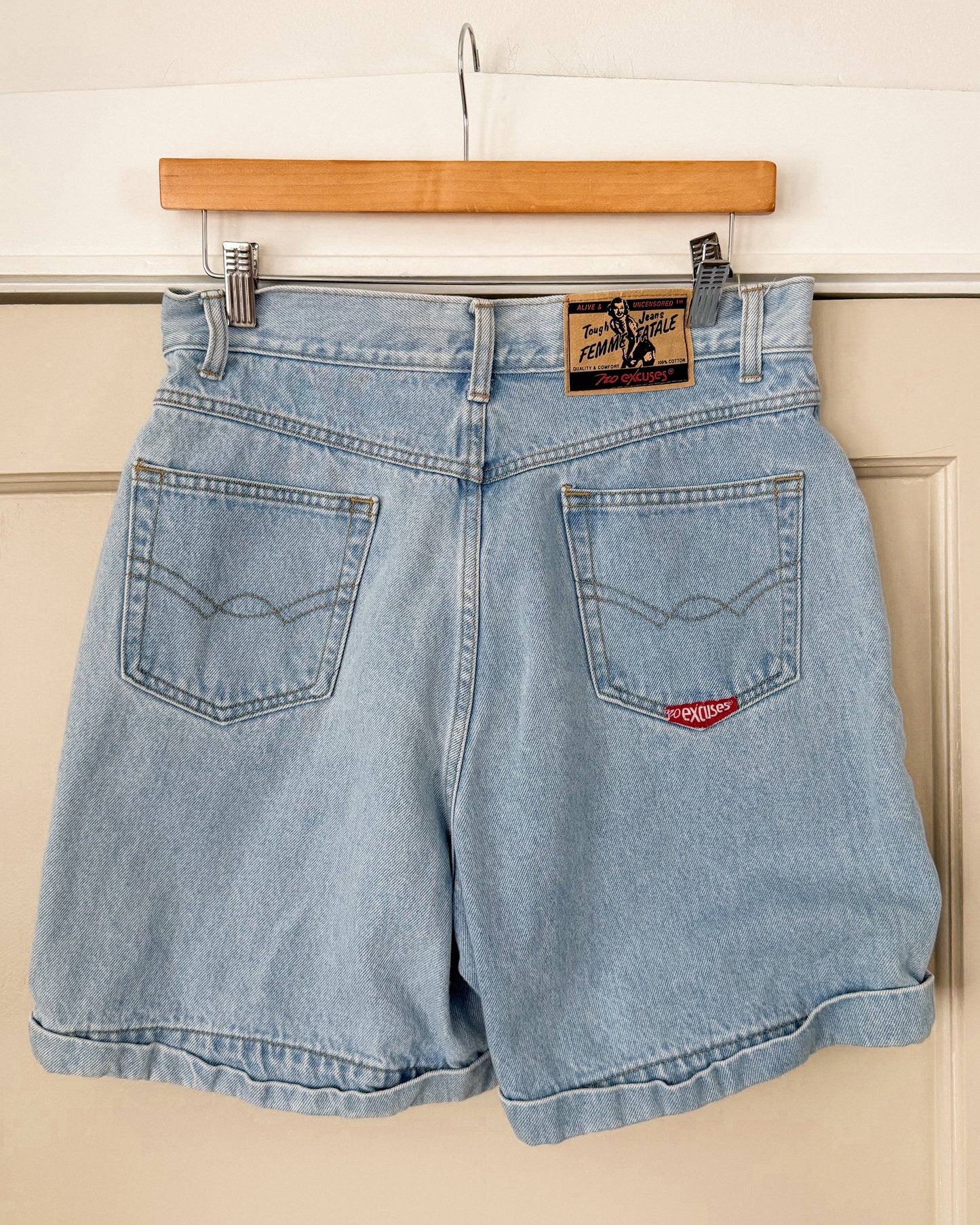 Vintage Lightwash High Rise Denim Shorts
