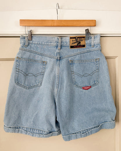 Vintage Lightwash High Rise Denim Shorts