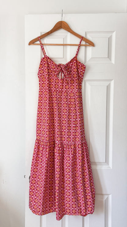 Pink Graphic Maxi Dress