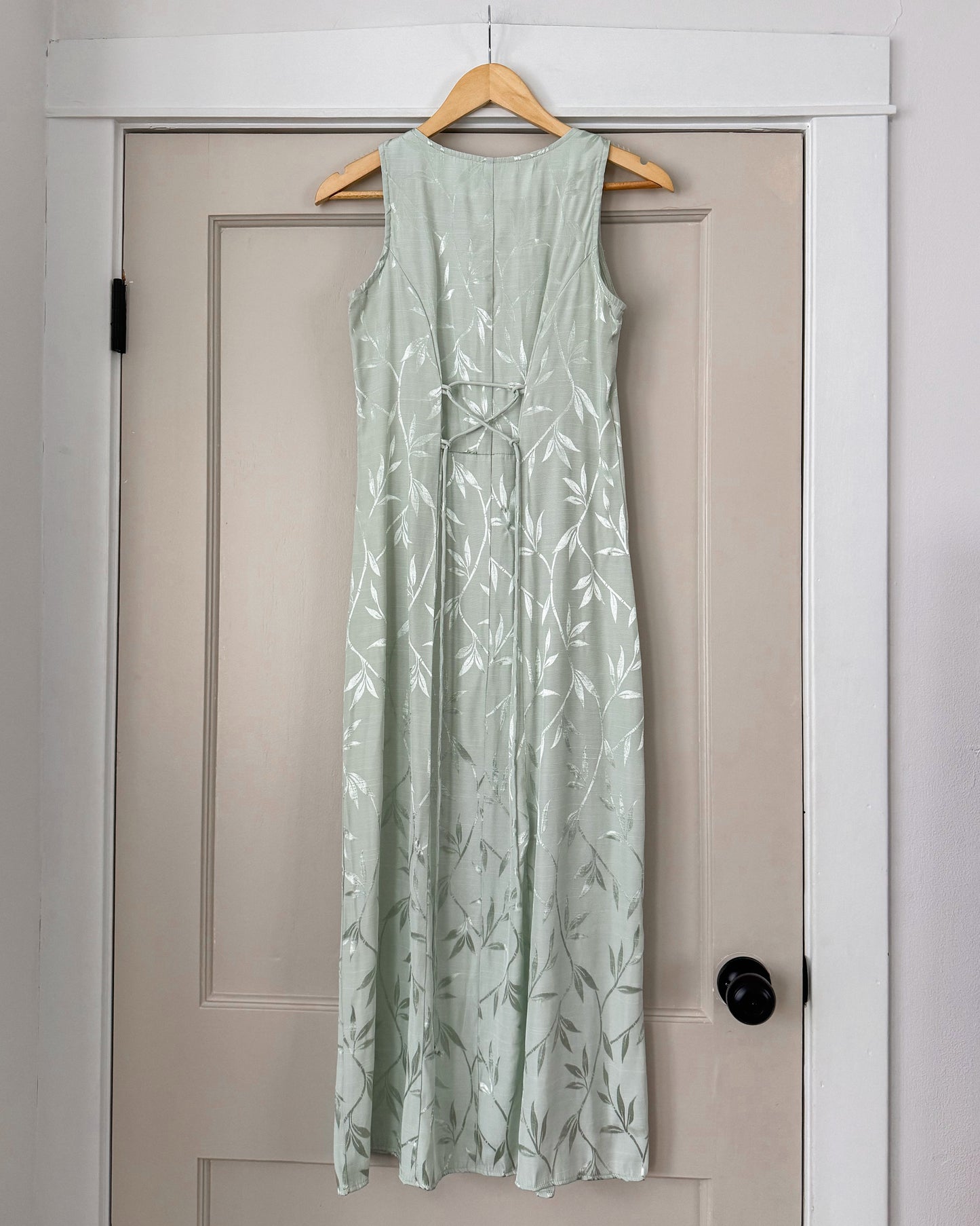 Mint Green Leaf Dress