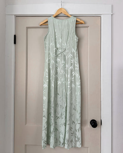 Mint Green Leaf Dress