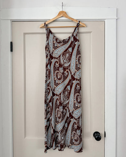 Vintage Paisley Midi Dress