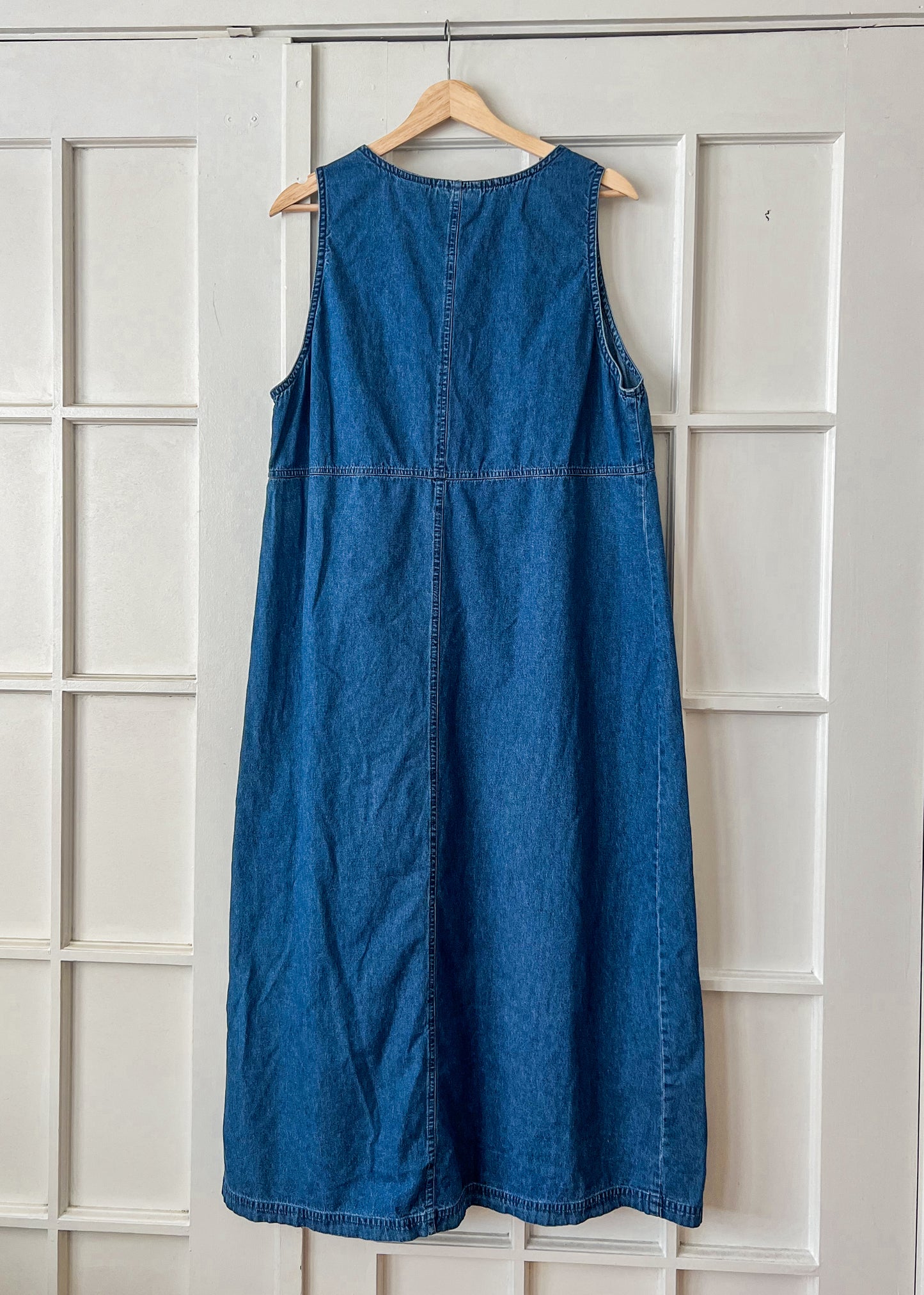 Denim Embroidered Dress