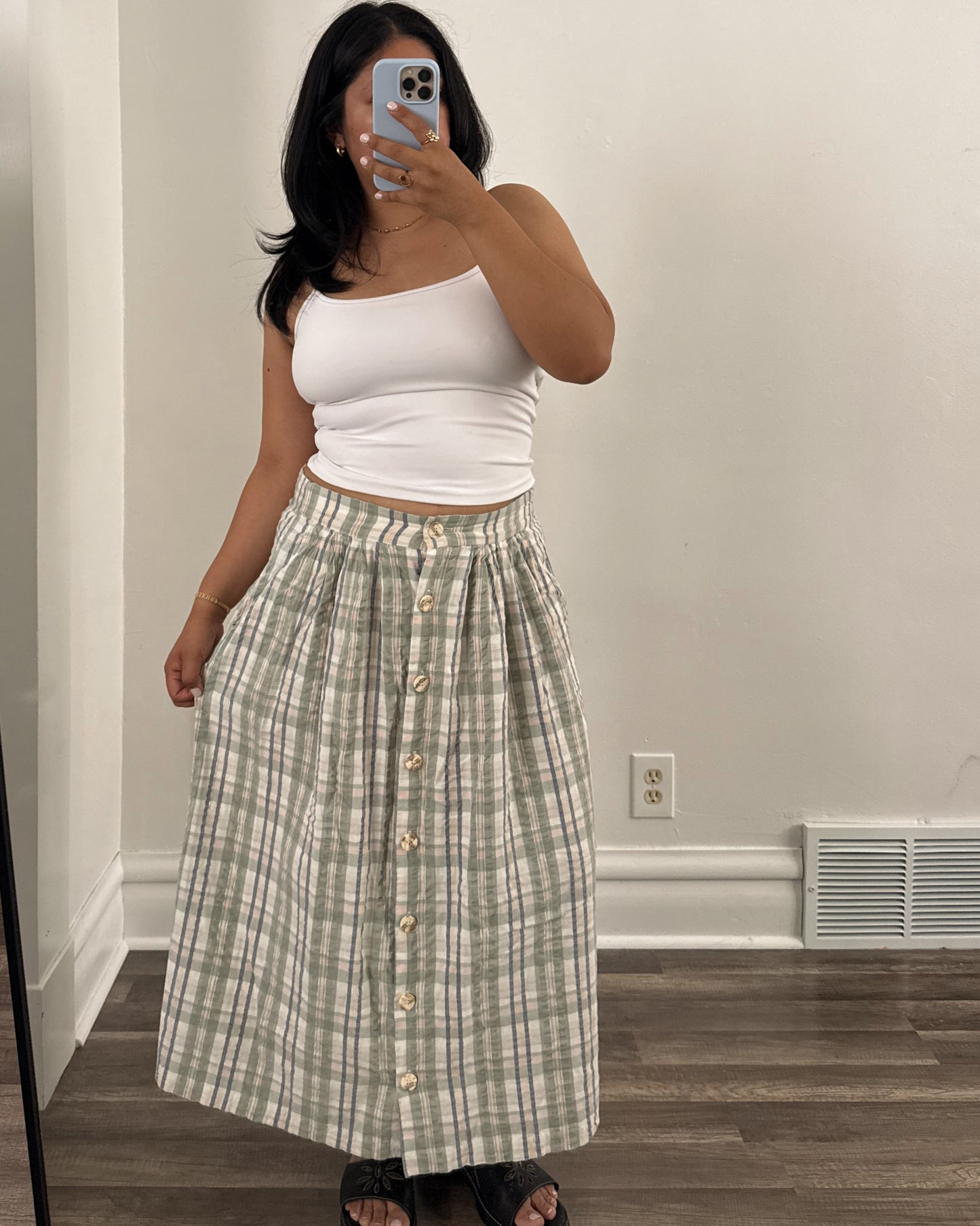 Vintage Orvis Plaid Skirt