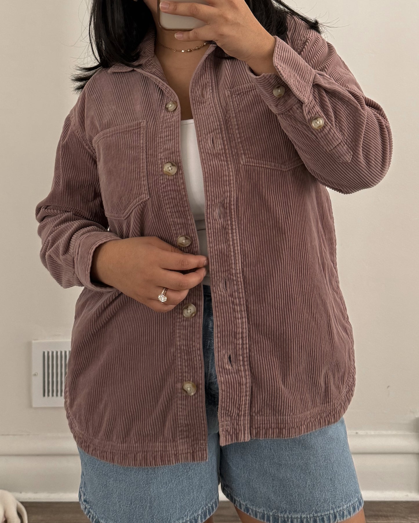 Madewell Lilac Corduroy Jacket