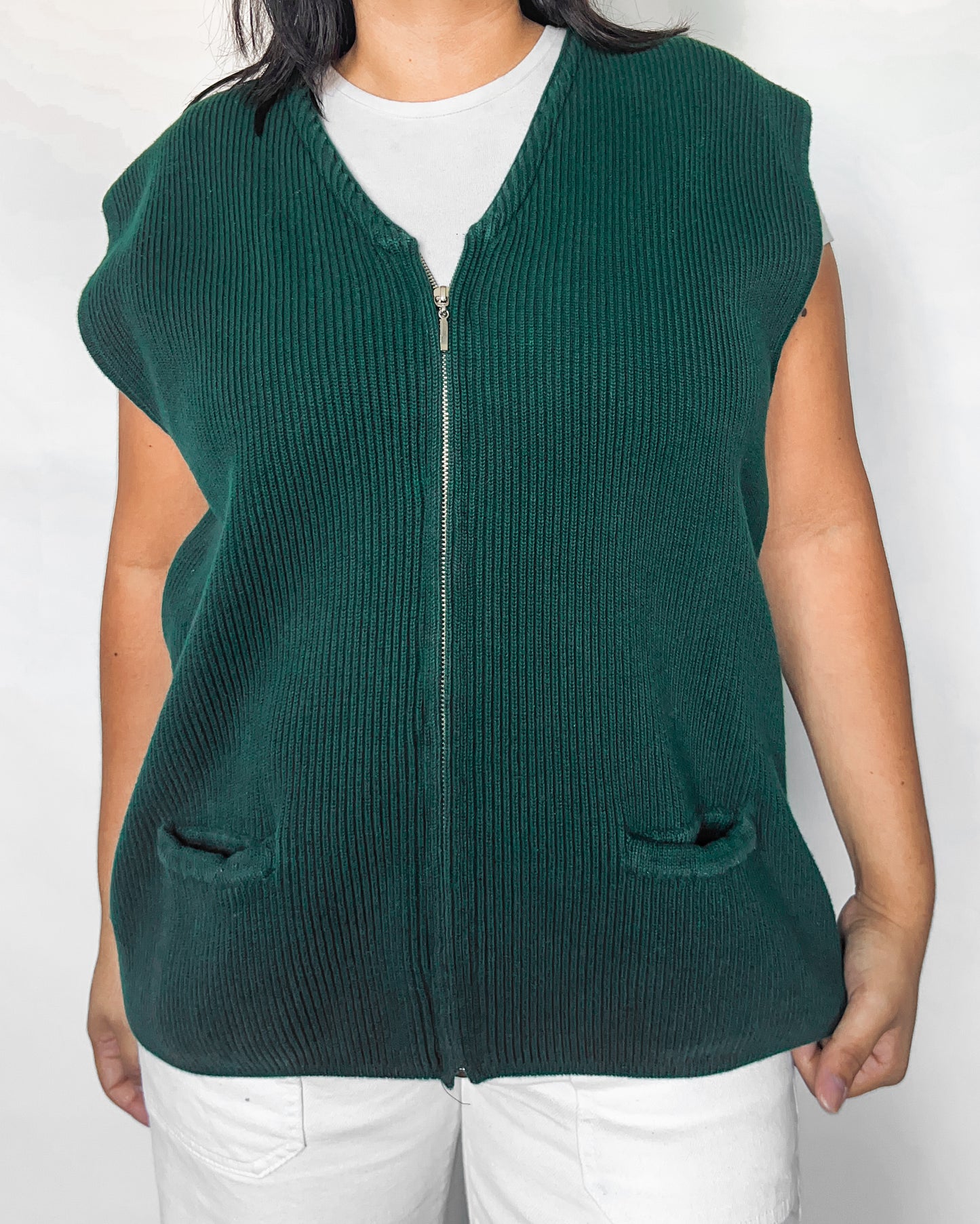 GAP Green Ribbed Vest