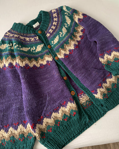 Vintage Hand Made Wool Cardigan