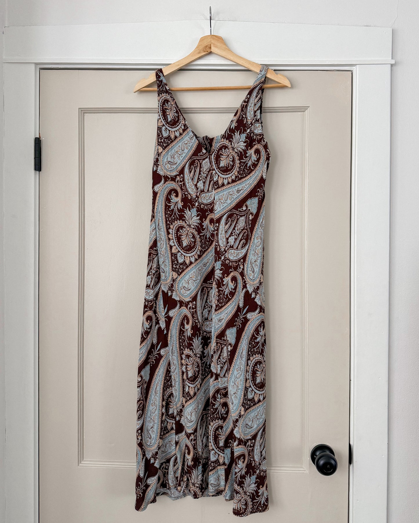Vintage Paisley Midi Dress
