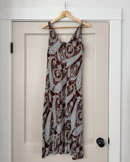 Vintage Paisley Midi Dress