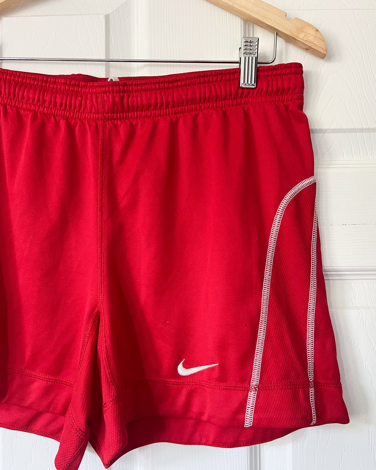 Nike Red And White Shorts