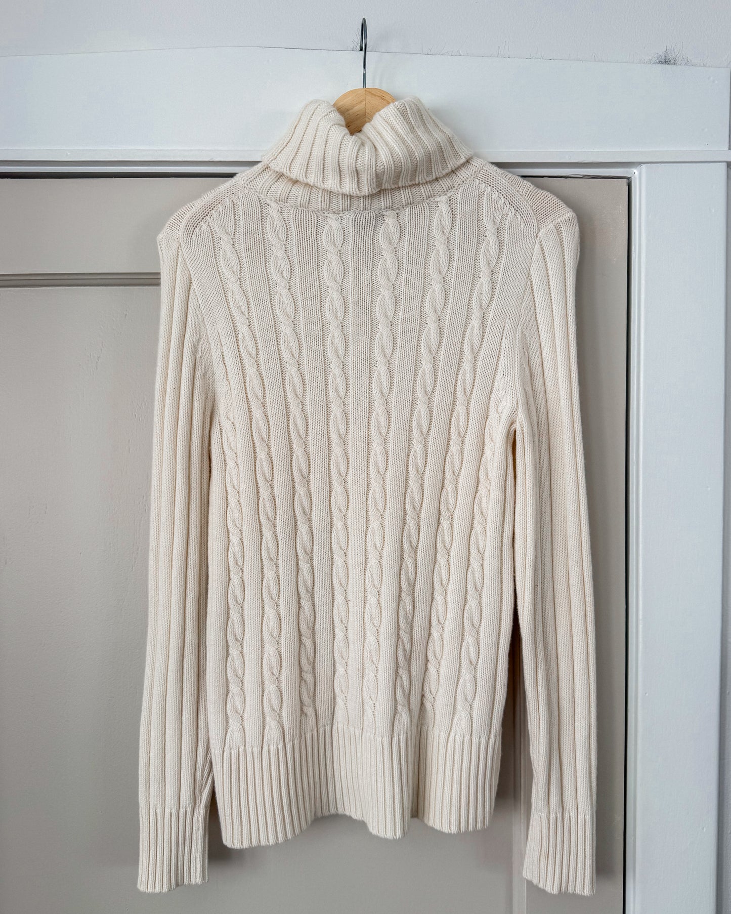 J. Crew Cable Knit Turtle Neck Sweater